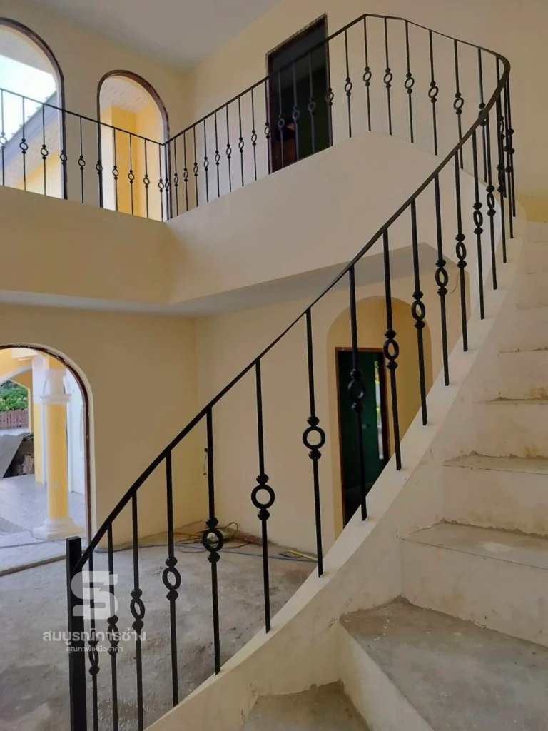 ราวบันได เหล็กดัดอิตาลี สไตล์ตะวันตก