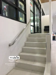 ราวบันไดสแตนเลส-ติดผนัง