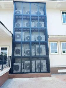 เหล็กฉลุกั้นแอร์